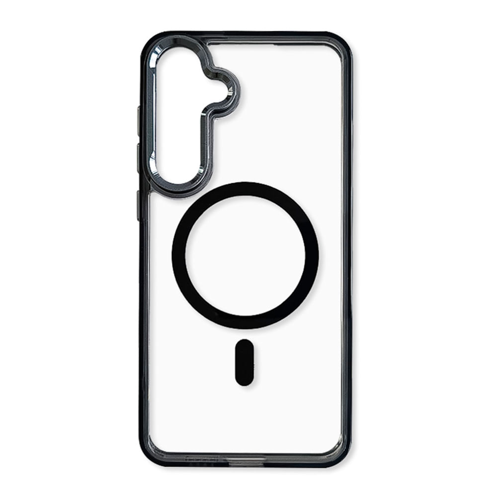 Imagen 1 del producto Case Coolbox GMobile para Samsung S25 Plus Metal Glow con MagSafe, soporte integrado, antigolpes, negro
